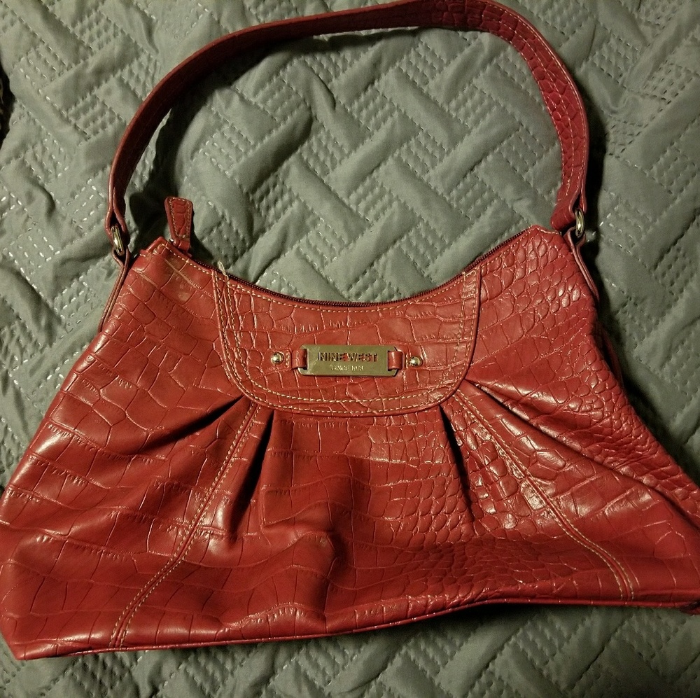 Nine West shoulder red purse
